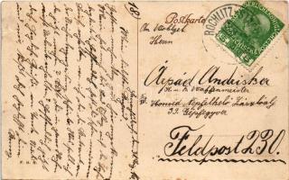 1916 Harrachov, Harrachsdorf (Krkonose, Riesengebirge); Gasthaus z. Maute, Iserbrücke, Brettsäge Joh...