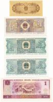 Kína 1980. 1j + 2j (2x) + 1Y + DN 1db rizsjegy T:AU-F szép papír
China 1980. 1 Jiao + 2 Jiao (2x) +...