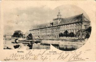 1905 Wroclaw, Breslau; Universität / university, bridge (fl)