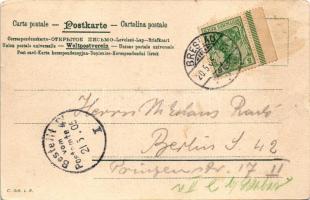 1905 Wroclaw, Breslau; Universität / university, bridge (fl)