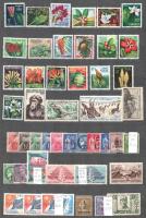 Franciaország 84 db bélyeg, köztük portók, gyarmatok is, A/4-es berakólap mindkét oldalán