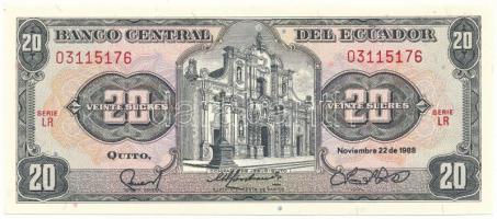 Ecuador 1988. 20S "LR 03115176" T:AU Ecuador 1988. 20 Sucres "LR 03115176" C:AU Krause P#121A