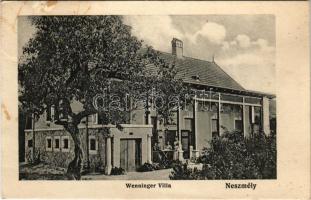 1917 Neszmély, Wenninger villa. Novel Adolf kiadása (felületi kopás / worn surface)