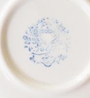 3 darab dísztálka, Boch, Hollóházi Szász Endre, Limoges, d: 5-11 cm