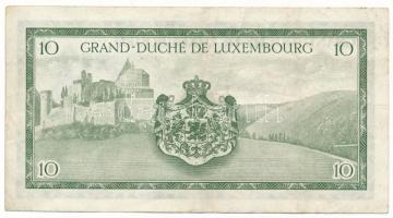 Luxemburg DN(1954) 10Fr "Charlotte", "K 918261" T:F
Luxembourg ND(1954) 10 Fran...