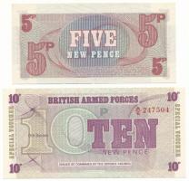 Nagy-Britannia / Katonai kiadás DN(1972) 5p + 10p "6. sorozat" T:UNC,AU
United Kingdom / ...