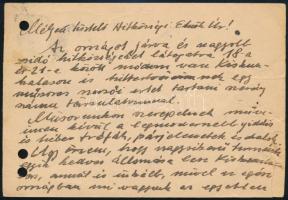 Rónai Egon (1920-1982) színész, konferanszié, újságíró autográf levele az Izraelita hitközségeknek