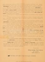 1888 Felhívás amagyar nemzethez Kossuth album előfizetési felhívás, szakadással