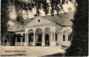 1911 Tibolddaróc, Bottlik-kastély, címzett Bottlik Jánosné (lyukak / pinholes)