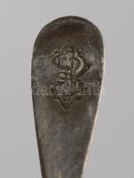 Ezüst (Ag) 12 darabos kávés kanál szett, jelzett, nettó 156g