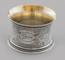 Ezüst (Ag) szalvétagyűrű, jelzett, nettó 49g