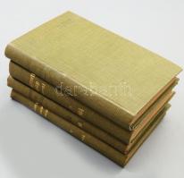 Budapesti Hírlap tárczái 1904. I-IV. kötet Bp., 1904. Rákosi Jenő. 392., 526p., 374p., 409p. Kiadói egészvászon kötésben.