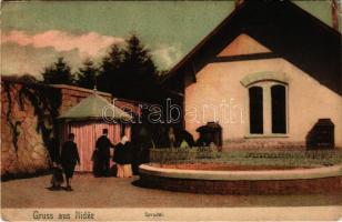 Ilidza, Bad Ilidze bei Sarajevo; Sprudel. Verlag Jos. Tábory / spa, mineral water source (tűnyom / pinmark)