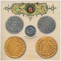 2008. 1Ft-100Ft (7xklf) + Mátyás denár Ag fantáziaverete (10g/0.999/27mm) "Reneszánsz emlékév&q...