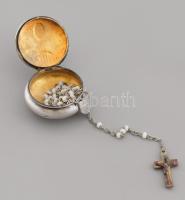 Ezüst (Ag) olvasó tartó, jelzett, d: 3,5 cm, nettó 9,3 g