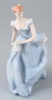 Royal Dux Bohemia barokk hölgy. Jelzett, hibátlan, m: 25 cm