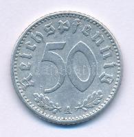 Német Harmadik Birodalom 1943A 50pf Al T:VF, ütődés
German Third Reich 1943A 50 Pfenning Al C:VF, p...