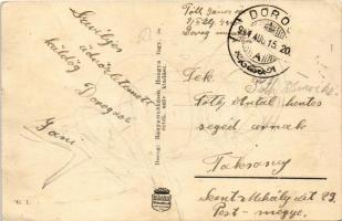 1941 Dorog, Római katolikus bányatemplom, Országzászló, Községháza, Munkásotthon. Kiadja a Dorogi Bá...