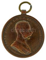 1914. "Ferenc József Bronz Vitézségi Érem" bronz kitüntetés mellszalag nélkül. Szign.: Tau...
