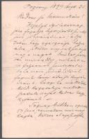 1936 Nagybánya, Dr. Erdődy Ignác Gusztáv honvéd főtörzsorvos személyes irathagyatéka, 4 db irat, köz...