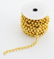 Tekercsnyi aranyszínű gyöngy huzal