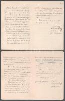 7 db irat a debreceni Kecskés család családfakutatásával kapcsolatban, huszár és katonai felmenők, c...