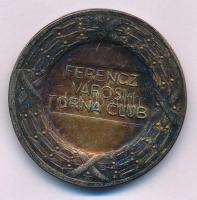 Berán Lajos (1882-1943) ~1920. "Ferencz Városi Torna Club (Ferencváros, FTC, Fradi)" ezüstözött bronz sportérem (40mm) T:XF patina, ezüstözés kopott