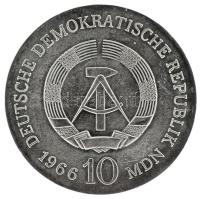 Német Demokratikus Köztársaság 1966. 10M Ag "Karl Friedrich Schinkel" kapszulában T:AU / G...