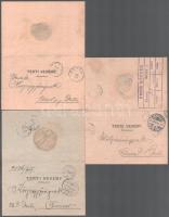 cca 1909-1911 7 db tértivevény (Detta, Temesvár)