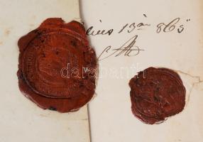 1865 Török Sándor (1822-1894) országgyűlési képviselő, alispán; Rózsa Károly (1794-1871) főbíró, stb...