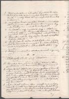 cca 1870 Lazur Antal honvéd hadnagy, ügyvéd aláírt feljegyzése