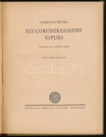 Ossendowski, [Ferdynand Antoni]: Egy csimpánzkisasszony naplója. Ford.: Torday Géza. Végh Dezső rajz...