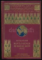 Mittelholzer, [Walter]: Repülőgépen az Északi Sark felé. Ford.: Prochaska Ferenc. Kiegészíti: Cholnoky Jenő: A Spitzbergák földrajzi képe. A Magyar Földrajzi Társaság Könyvtára. Bp., 1926, Lampel R. (Wodianer F. és Fiai), 185+(1) p.+ 8 (fekete-fehér fotók) t.+ 1 (térkép) t. Kiadói aranyozott, festett egészvászon sorozatkötés, jó állapotban.