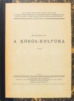 Kutzián Ida: A Körös-kultúra. Hozzákötve: A Körös-kultúra. Táblakötet. Dissertationes Pannonicae ex Instituto Numismatico et Archaeologico Universitatis de Petro Pázmány nominatae Budapestinensis provenientes. Ser. II. No. 23. Bp., 1944, Királyi Magyar Pázmány Péter Tudományegyetem Érem- és Régiségtani Intézet, 166+2+4 p.+LXXV t. Első kiadás. Kutzián Ida (1918?2001) a magyar régészet kiemelkedő alakja. Elsősorban az őskorral foglalkozott. Elsőként határozta meg a Körös-kultúra mediterrán eredetét, a magyarországi neolitikum összeköttetéseit a görög és az itáliai félszigetekkel. Új periodizációt vezetett be a rézkorra.  Átkötött modern félvászon-kötés, a kötet égén egy tokban képtáblákkal, jó állapotban.