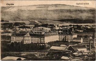 1917 Khyriv, Chyriw, Chyrów (Lviv); Ogólny widok / general view, sawmill, school (pin mark)