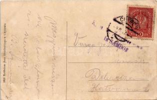 1917 Khyriv, Chyriw, Chyrów (Lviv); Ogólny widok / general view, sawmill, school (pin mark)