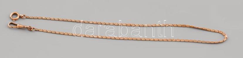 Arany (Au) óralánc, 14k, h: 37cm, jelzett, nettó 6,3g