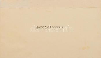 1913 Marczali Henrik (1856-1940) zsidó származású magyar történetíró, egyetemi tanár, névjegykártyáj...