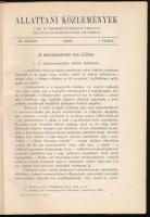 1905 Állattani Közlemények. A K. M. Természettudományi Társulat Állattani Szakosztályának folyóirata...