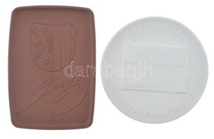 Német Demokratikus Köztársaság DN "Johann Sebastian Bach" jelzett meisseni porcelán érem (...