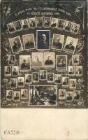 Kassa, Kosice; M. Kir. Állami Felsőipariskola tanári kara és végzett növendékei 1908. / high school tableau (fl)