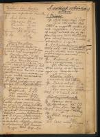 cca 1880-1900 Orvosi, gyógyszerészeti témájú jegyzetek, kb. 50-60 kézzel beírt oldal + néhány gyógys...