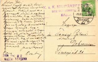 1915 Kassa, Kosice; Honvéd szobor a 9. honvéd zászlóalj emlékének (1848-49). Nyulászi Béla kiadása /...