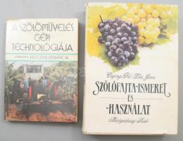 2 darab szőlészeti könyv: Csepregi Pál-Lilai János: Szőlőfajta-ismeret és -használat + Klenczner-Lak...