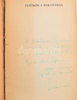 Gedényi Mihály: Üstökös a Bakonyban. DEDIKÁLT! A borítón Byssz Róbert grafikájával. Kiadói sérült pa...