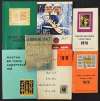 5 db magyar bélyeg árjegyzék + A Dunamedence államainak bélyegkatalógusa + Surányi László: A Magyar Tanácsköztársaság bélyegei