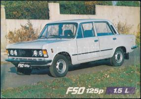 1986 Polski Fiat találkozó meghívója, hátoldalon FSO 125p képével