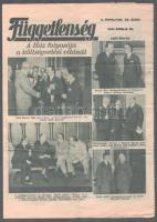 1934-1935 A Függetlenség képes újság II. és III. évfolyamának 3 db száma, szakadásokkal