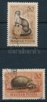 1953 Erdei állatok 2 bélyeg számvízjellel