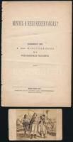 1874 Mindég a régi kerékvágás? Korszerű szó a 21-es bizottsághoz és a törvényhozás tagjaihoz. Nyomtatott Kocsi Sándor saját könyvnyomdájában. 15 p. + mulatozó magyarok fénnyomat vizitkártya méretben